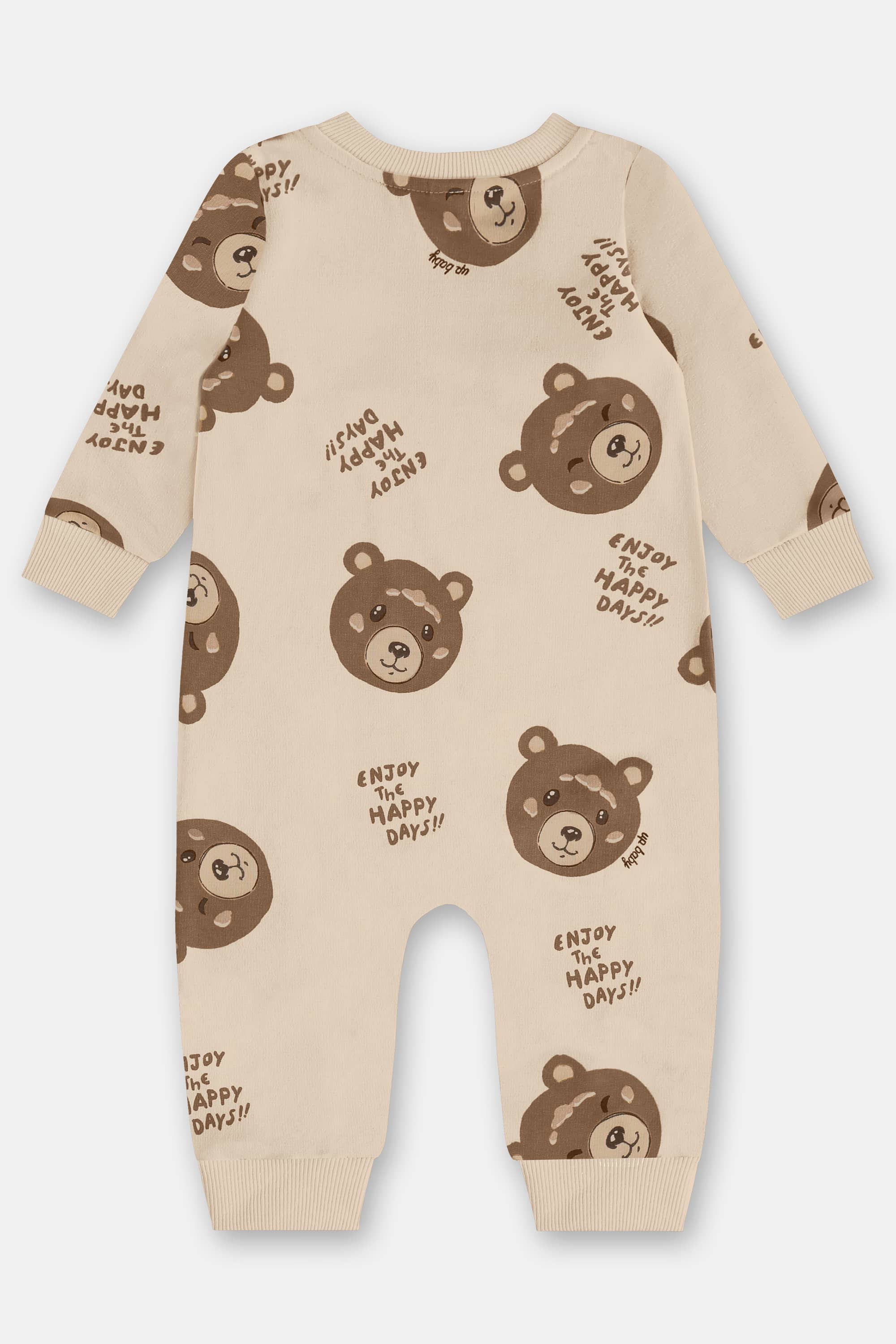 Macacão em Molecotton para Bebê Menino (Off White) Up Baby - Imagem 3